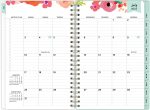 Day Designer for Blue Sky 2022-2023 Academic Year Weekly & Monthly Planner, 8.5" x 11", Frosted Cover, Wirebound, Secret Garden Mint (137896-A23) - Image 3